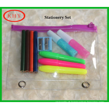 PVC bag stationery set for school kids